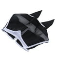 thumbnail image 1 of Mouche Cheval, Design en Maille Fine Respirant pour Protection du Visage pour Cheval Noir, 1 of 8