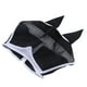 thumbnail image 4 of Máscara para moscas de caballo, transpirable, cómoda, suave, diseño de malla fina, máscara facial para caballo, suministros para caballos con orejas, color negro, 4 of 15