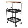 thumbnail image 4 of Floor Mount Modern Mobile Printer Stand 3 Tiers Storage Shelf Cart for Printer Scanner Fax, 4 of 8