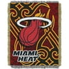 NBA Miami Heat 48'' x 60'' Red Tattoo Jacquard Woven Blanket Throw