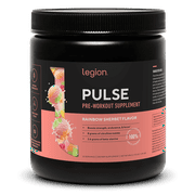 Legion Athletics Pulse Pre-Workout Supplement, Tropical Punch, Naturally Sweetened With No Added Sugar, 350mg Caffeine, 20 Servings, High Performance Energy & Focus Powder