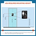 thumbnail image 4 of Letrero de Baño Lutema para Mujeres áreas públicas y Privadas Aprobado por ADA con Sistema de Escritura Braille Táctil Elevado BRSWH negro, 4 of 4