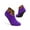 Purple, variant on PULLIMORE 1 Pair Indoor Non-slip Thermal Slipper Socks Women Men Leopard Floor Socks Fuzzy Slipper Socks (Purple)