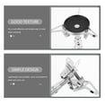 thumbnail image 3 of Raindrops Lightweight Portable Tent Stove Stainless Steel Camping Stove for Bbq and Heating Use, 3 of 8