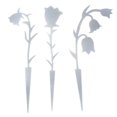 thumbnail image 2 of Paquete de 3 estacas de jardín de lirio de los valles, estacas de flores, decoración de macetas Blanco, 2 of 9