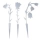 thumbnail image 2 of 3 estacas decorativas de metal para flores, para jardín Blanco, 2 of 8