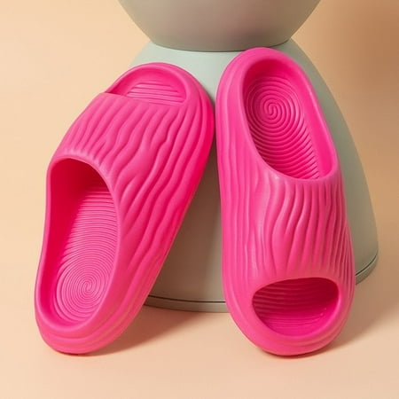

QWZNDZGR Men Thick Platform Cloud Slippers Summer Beach Eva Soft Sole Slide Sandals Leisure Men Ladies Indoor Bathroom Anti-Slip Shoes