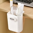 thumbnail image 3 of vnanda Cosmetic Organizer Wall-mounted Makeup Brush Box Pen Holder Large Capacity Storage Organizer for Stationery Sundries, 3 of 8