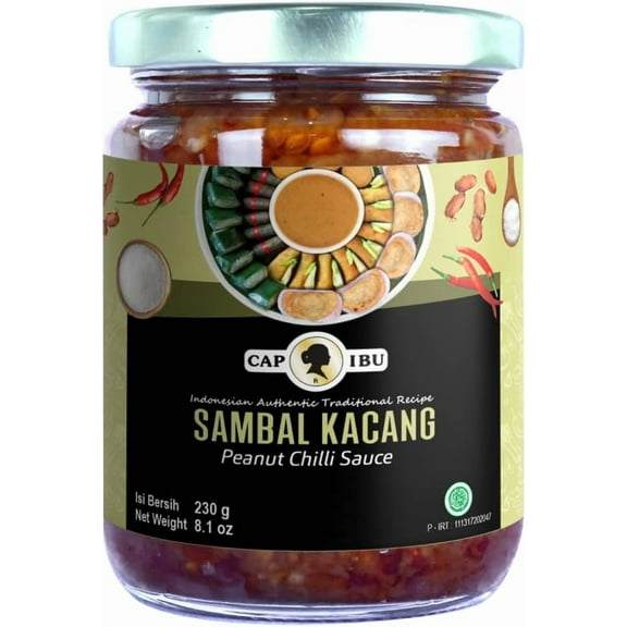 Sambal Kacang (Peanut Chilli Paste) - 9.5oz (Pack of 1)
