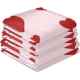 thumbnail image 7 of Valentine Red Hearts Dish Towels Set of 1, White Rabbit Washable Tea Towels Dishcloths Lint-Free 18x28 Inch Fast Drying for Home Kitchen Clean, 7 of 7