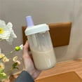 thumbnail image 5 of Oimcto Pearl Milk Tea Straw Cup Purple A,Travel Cup Milk Tea Cup and Large Capacity Wide Mouth Family Cup 500Ml Drink Straight From a Large Plastic Cup, 5 of 8