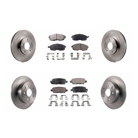 Front & Rear Ceramic Brake Pad & Rotor Kit For Nissan 2002-2006 Altima Sedan FWD