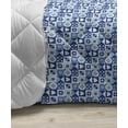 thumbnail image 3 of Navy Blue Down Alternative Comforter, Hand Drawn Scallops Line Composition Aquatic Animals Doodle Style Sketch, Microfiber Quilt for All Season, 5 Sizes, Dark Blue White, by Ambesonne, 3 of 3