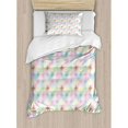 thumbnail image 3 of Geometric Circle Duvet Cover Set, Soft Circular Forms with Star Elements Radiant Unusual Abstract Art, Decorative 3 Piece Bedding Set with 2 Pillow Shams, King Size, Multicolor, by Ambesonne, 3 of 3