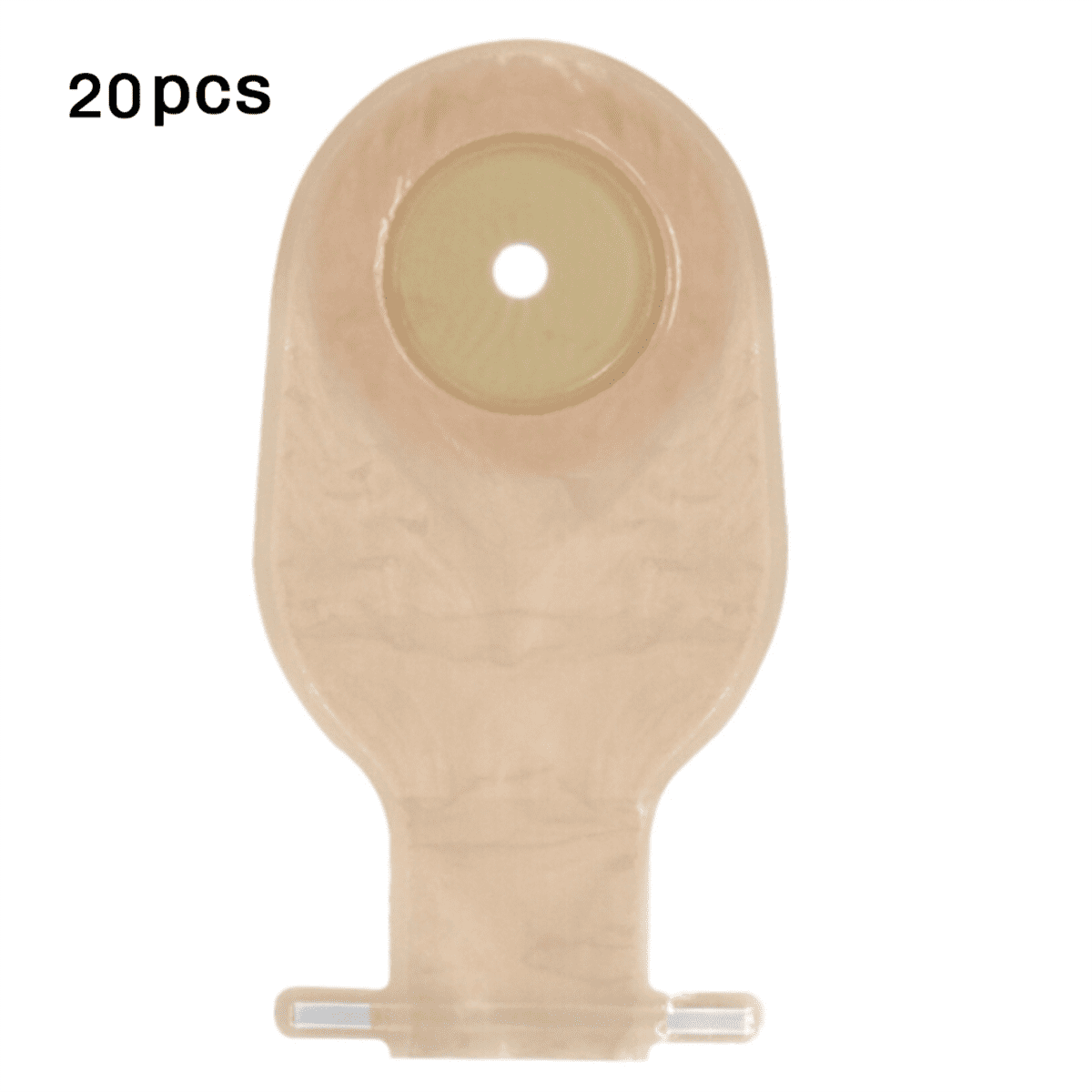 20Pcs Ostomy Bags Drainable Pouches for Colostomy Ileostomy Stoma Care 20-60mm Drain Valve