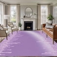 thumbnail image 3 of Purple Area Rug 5x8 FT, Non Slip Bedroom Throw Carpet, Modern Minimalist Silver Gradient Texture Art Washable Soft Floor Carpet Non-Shedding Rug for Living Room Nursery Dorm Office, 3 of 9