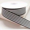 thumbnail image 1 of Black And White Striped Grosgrain Ribbon: Gift Wrap Ribbon, 1 of 4