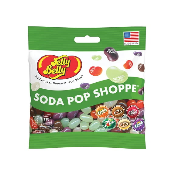 Jelly Belly Soda Pop Shoppe Jelly Beans - 3.5 oz Grab & Go® Bag - True-to-life Soda-flavored Candy