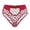 Red, variant on Fishnet Seamless Panty Mid Waist Seamless Underwear for Women Mesh Women's Panties