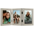 thumbnail image 1 of Americanflat Hinged 3 Photo Frame In Driftwood Mdf - Desk Photo Frame For 5X7"" Photos - Tri Folding Picture Frame For Desk - Displays 3 Photos With Shatter-Resistant Glass Covers, 1 of 4