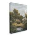 thumbnail image 3 of Classic Cottage Backyard Pond Landscape Painting Gallery Wrapped Canvas Print Wall Art, 3 of 7