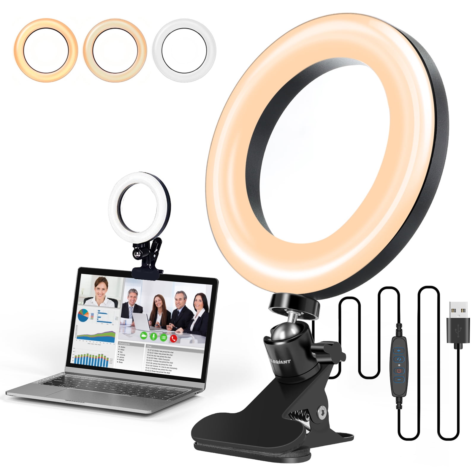 LED Ring Light, ELEGIANT 6.3 inch Dimmable Selfie Ring Light LED Ringlight