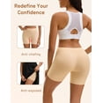 thumbnail image 4 of OEIOEI No Show Slip Shorts for Women High Waisted Seamless Underwear 3 Pack(L,Basic Mix), 4 of 9