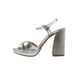 thumbnail image 3 of SANDALIA DE VESTIR Y FIESTA DE MUJER PLATA SINTETICO MARCA LEON 69280, 3 of 4