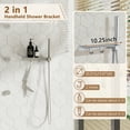 thumbnail image 5 of CASAINC 3 Functions Patterns 12 in. Round Shower Heads Ceiling Mounted Fixed Shower Faucet free combination main body 1.8 GPM in Brushed Nickel, 5 of 9