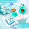 thumbnail image 4 of Mother's Day Baskets Gifts for Mom - 16-Piece Luxury -Care Gift Set with Towel, Tumbler &  (Green), 4 of 6