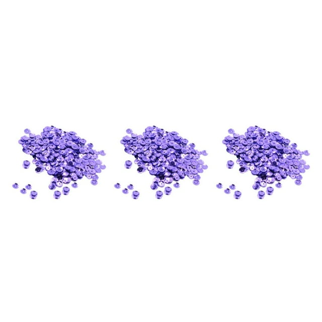 Dalazy 400 Pcs Sequins Ronds en Vrac 7mm Couture Violet 3ensemble