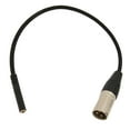 thumbnail image 2 of Cable adaptador de 1/8 de pulgada a XLR mini conector estéreo de 35 mm a cable XLR para evitar interferencias Flexible de 118 pulgadas hembra a macho para micrófono para, 2 of 8