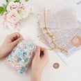 thumbnail image 3 of 50Pcs Organza Bags Gold Stamping Stars White Drawstring Mesh Bags Rectangle Candy Gifts Storage Favor Pouches for Christmas Wedding Party Valentine's Day 5x7 Inch, 3 of 9