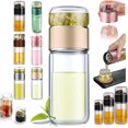 thumbnail image 1 of Infusifie Tea Infuser, Infusible Tea Maker, Tea Maker for Loose Leaf Tea, Light Portable Travel Tea Maker with Tea Filter, Portable Tea Water Separation Tea Cup (280ml,Gold), 1 of 1