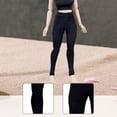 thumbnail image 5 of LeeQinersw 1/12 Action Figure Pants, Stretch Leggings, Miniature Clothing, Elastic for 6 inch Figures Body Tight Fit Yoga Pants Trousers Black, 5 of 7