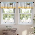 thumbnail image 2 of LALILO Kitchen Curtain Valance Wooden Wild River River Rocks Rod Pocket Window Curtain 52"x 18" Set of 2, 2 of 7