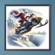 thumbnail image 3 of Pintura de diamante 5D DIY taladro redondo completo Kit de Papá Noel volador decoración del hogar 40x40cm, 3 of 9