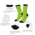 thumbnail image 3 of Fuzoiu Lime green glitter Print Kids Socks For Boys Girls,Grip Crew Socks with Non Slip,Lightweight Stretch Crew Socks,Toddlers Crew Boot Socks, 3 of 5