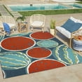 thumbnail image 6 of Ziesta Chomp Indoor/ Outdoor Polypropylene Red Machine Made Area Rug, 6x9, 6 of 6