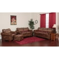 thumbnail image 3 of American Furniture Classics Microfiber Sierra Lodge Loveseat in Brown, 3 of 13