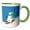 Green/White, variant on 3drose, Funny Snowman Joke Silly Humor, 15oz Mug