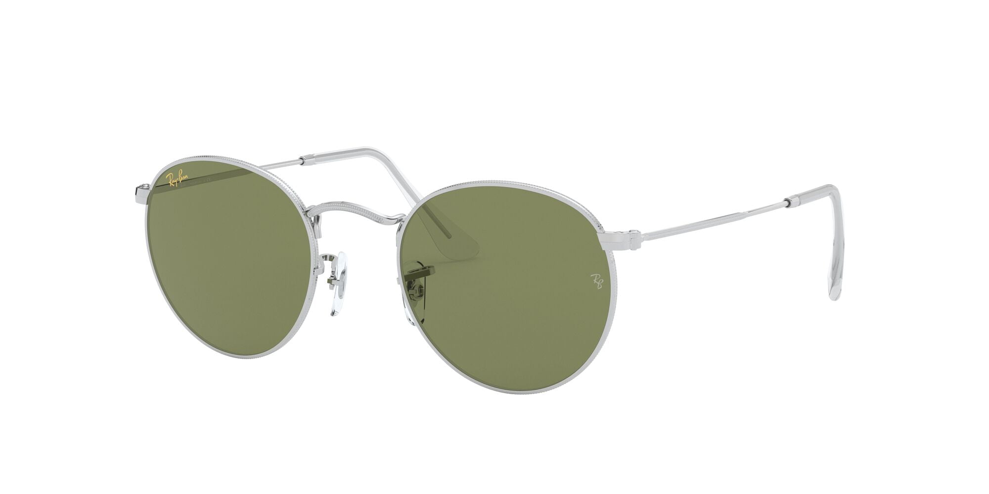 Ray-Ban Legend Collection 47 mm Round Sunglasses Ray-Ban / RB3447 ROUND METAL / LEGEND GOLD / BLUE - Shop  main image 4