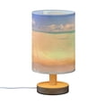 thumbnail image 2 of Shells on Beach Bedside Table Lamp LED Desk Lamps with USB Charging Port Cylinder Retro Warm Lights for Bedroom Living Room Coffee Bar Decoration, 2 of 7