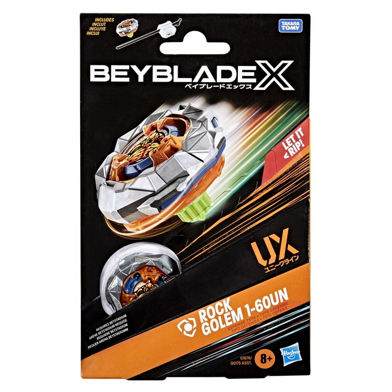 Beyblade X Rock Golem 1-60UN UX Starter Pack Set with Defense Type