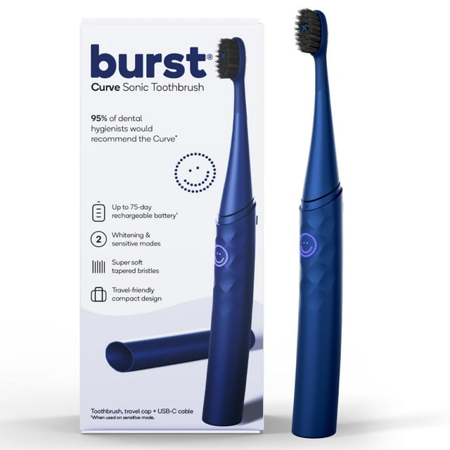 Cepillo de dientes eléctrico Burst Curve Sonic para adultos azul