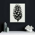 thumbnail image 4 of COMIO  Canvas Print Wall Art Black White Forest Woodland Pinecone Nature Wilderness Illustrations Modern Art Rustic Relax/Calm for Living Room, Bedroom, Office, 4 of 4