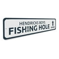 thumbnail image 3 of Fishing Hole Novelty Sign, Metal Wall Decor - 4x18 inches, 3 of 4