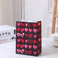 thumbnail image 6 of Valentines Gift Bags Party Favors Valentine'S Day Party Kraft Bags Paper Red And Pink Color Hearts Bags With Handle -Style4;, 6 of 6