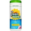 Green Works Natural Household Cleaning Compostable Disinfecting Wipes, Water Lily Scent, 30 ct