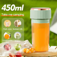 thumbnail image 3 of Wireless Portable Fruit Mixer Juicy Blender Juicer Machine USB Charge Portable Handheld Juicer Pink, 3 of 7